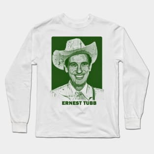 ernest tubb 21//green solid style, Long Sleeve T-Shirt